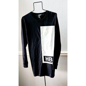 Hood By Air Sweater Mens XS Black Illusion Block Extender Tee Sweater Dress